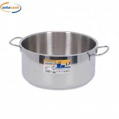 CASSERUOLA FONDA IN ACCIAIO 2 MANICI DIAM 26 CM