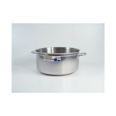 CASSERUOLA FONDA DUE MANICI DIAM 30 CM IN ACCIAIO INOX