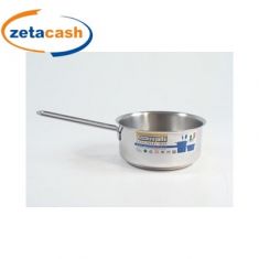 CASSERUOLA CON MANICO ACCIAIO INOX D.CM.14