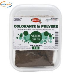COLORANTE IN POLVERE VERDE MENTA PER ALIMENTI 6GR