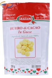 BURRO DI CACAO IN GOCCE 250 GR