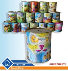 SALVADANAIO IN METALLO A FANTASIA