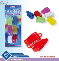 COPRISPAZZOLINI 6 PEZZI COLORI ASSORTITI