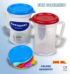 BROCCA GRADUATA CON COPERCHIO DA 500 ML