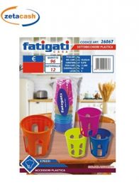 SOTTOBICCHIERI IN PLASTICA 8 PEZZI