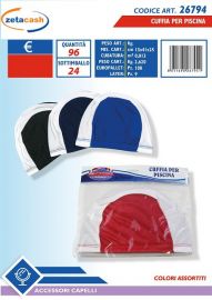 CUFFIA PER PISCINA COLORI ASSORTITI