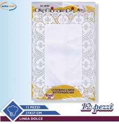CENTRINO IN CARTA BIANCO 12 PEZZI