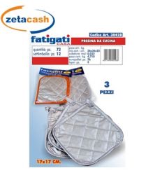 PRESINA DA CUCINA 3 PEZZI CM 17X17