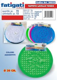 TAPPETO LAVELLO TONDO DIAMETRO CM 30