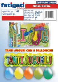 FESTONE TANTI AUGURI CON PALLONCINI