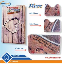 TAPPETO BAGNO 3 PEZZI