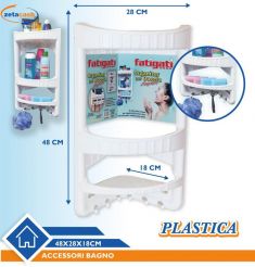 ORGANIZER PER DOCCIA ANGOLARE BIANCO