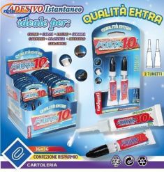 SUPER ADESIVO FORZA 10 COLLA 2 TUBETTI