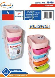 CASSETTIERA IN PLASTICA 4 CASSETTI CM 12 X H 23