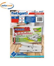 MOLLETTE IN PLASTICA BIANCA 10 PEZZI