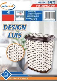PORTABIANCHERIA DESIGN LUIS CON COPERCHIO CM 44 X H 50