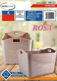 CESTINO PARIS CON SCRITTA E DISEGNO 6 LT