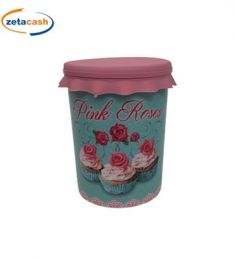 BARATTOLO IN PLASTICA CON COPERCHIO IN SILICONE