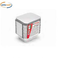 CONTENITORI IN ALLUMINIO CON COPERCHIO 50 PEZZI 1 PORZIONE