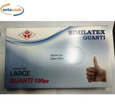 GUANTI SIMILATEX TRASPARENTI TG L 100 PEZZI
