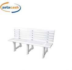 PANCHINA ISOTTA 3 POSTI IN RESINA BIANCA