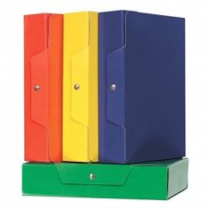 CARTELLA PROGETTO DORSO 6 VERDE CON BOTTONE