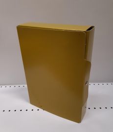 CARTELLA PROGETTO DORSO 4 GIALLO CON BOTTONE CM. 35X24