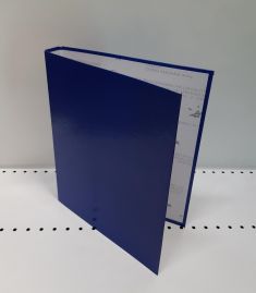 RACCOGLITORE AD ANELLI DORSO 4 BLU CON 4 ANELLI CM. 3.