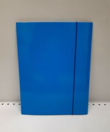 CARTELLA CON ELASTICO AZZURRO CM. 34X26