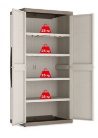 MOBILE ARMADIO ALTO MODELLO EXCELLENCE XL IN RESINA CON 4 MENSOLE