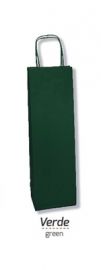 BUSTA PORTA BOTTIGLIE CON 2 MANICI VERDE 39 X 12 CM