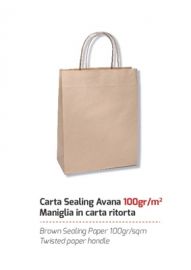 BUSTA REGALO CON 2 MANICI AVANA 28 X 22 CM