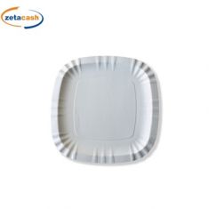 CONF 600 PIATTI PIZZA QUADRATI COMPOSTABILI 24X24