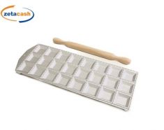RAVIOLATORE QUADRO 24 POSTI CON RULLO GRANDE 37X14.5CM