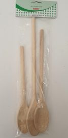 CUCCHIAIO 3 PZ. IN LEGNO DI FAGGIO
