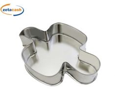 TORTIERA IN BANDA STAGNATA A COLOMBA A 2 ALI 25X36CM