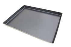 TEGLIA RETTANGOLARE IN FERRO BLU CM 40X30 x H CM 3