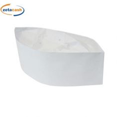 COPRICAPO BIANCO REGOLABILE CON CUPOLA TRAFORATA 100 PEZZI