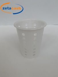 CESTELLO PORTA POSATE FORATO BIANCO.