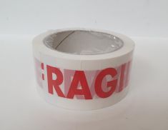 NASTRO IMBALLAGGIO CON SCRITTA FRAGILE ROSSA mm 50X67 METRI