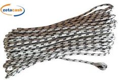 TRECCIA IN NYLON BIANCO E NERO 4 MM VENDITA A METRO