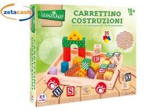 CARRETTINO COSTRUZIONI IN LEGNO 35 PEZZI