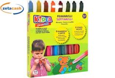 PENNARELLO AEROGRAFO 8 PZ CON STENCIL