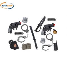 SET GIOCO POLIZIA CON PISTOLA E ACCESSORI MOD ASS