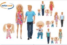 FASHION DOLL BAMBOLA FAMIGLIA OLLY 4 PZ COL ASS