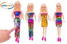 BAMBOLA OLLY FASHION CON PANTALONE E VESTITO PAILL COL ASS