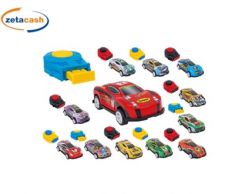 AUTOMOBILINA METALLO CON LANCIATORE 1:64 COL ASS