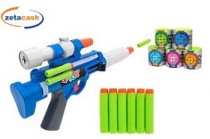 FUCILE CON 6 PROIETTILI SOFFICI 5 BARILI GLOBO