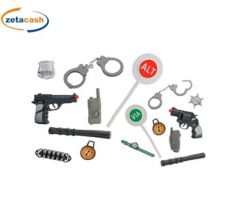 GIOCHI BIMBO SET POLIZIA CON PISTOLA E ACCESSORI