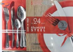 POSATE SERVIZIO 24 PEZZI IN ACCIAIO MODELLO BARONISSE